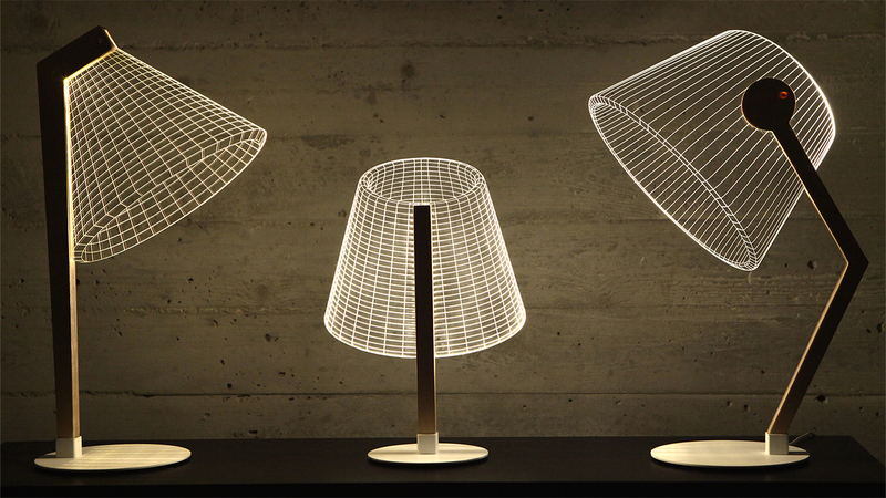 Illustration for article titled The Shade on These Perfectly Flat Lamps Is Just an Optical Illusion